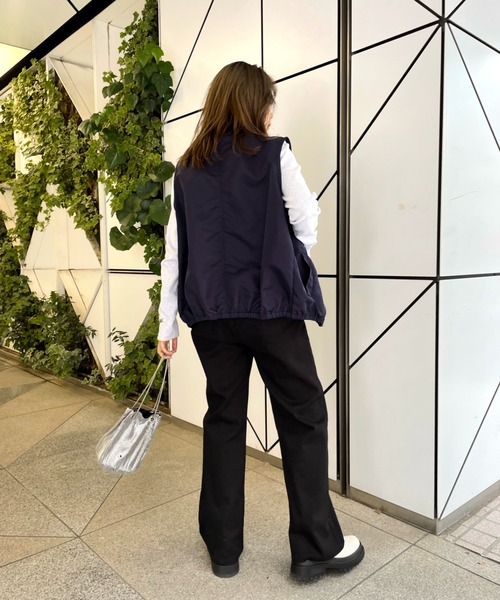 WHO'S WHO gallery（フーズフーギャラリー）の「PTNツイルストレートパンツ（その他パンツ・レディース・ネイビー/ブラック/レッド・FREE）」の19枚目の写真