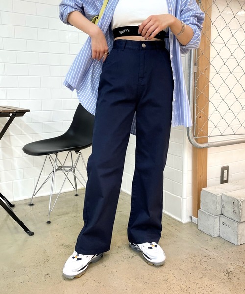 WHO'S WHO gallery（フーズフーギャラリー）の「PTNツイルストレートパンツ（その他パンツ・レディース・ネイビー/ブラック/レッド・FREE）」の14枚目の写真