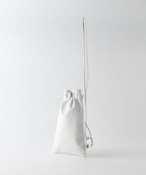 JAMIRAY（ジャミレイ）の「＜JAMIRAY＞レザー ドロースト ショルダーバッグ -2WAY-（ショルダーバッグ・レディース・ブラック/ホワイト・FREE）」の3枚目の写真