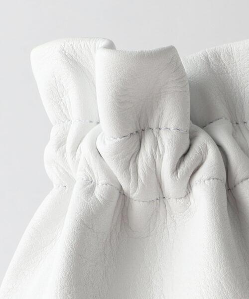 JAMIRAY（ジャミレイ）の「＜JAMIRAY＞レザー ドロースト ショルダーバッグ -2WAY-（ショルダーバッグ・レディース・ブラック/ホワイト・FREE）」の7枚目の写真