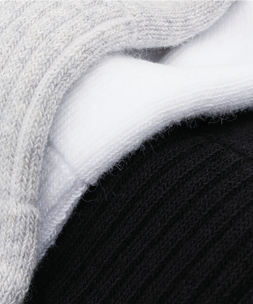 NIKE（ナイキ）の「ウィメンズ ナイキ 3足1組 ソックス NIKE 3PPK CUSHION QUARTER SOCKS SX4703（ソックス/靴下・レディース・ホワイト/マルチ・24cm）」の6枚目の写真