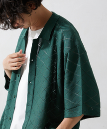 Lattice ニット ポロシャツ