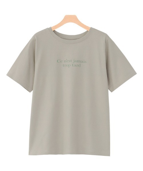 Pierrot(ピエロ)の「シルケットロゴT(Tシャツ/カットソー・レディース・ホワイト系その他/ホワイト×グレー/グレー系その他/グレー×サックスブルー・M/L)」の19枚目の写真