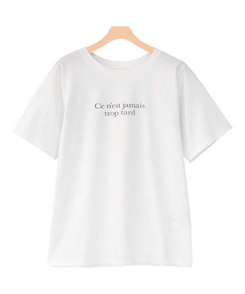 Pierrot(ピエロ)の「シルケットロゴT(Tシャツ/カットソー・レディース・ホワイト系その他/ホワイト×グレー/グレー系その他/グレー×サックスブルー・M/L)」の20枚目の写真