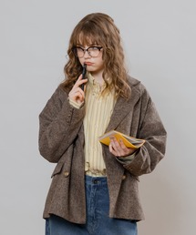 MUHET | 【セットアップ可能】ダブルブレザージャケット(テーラードジャケット)