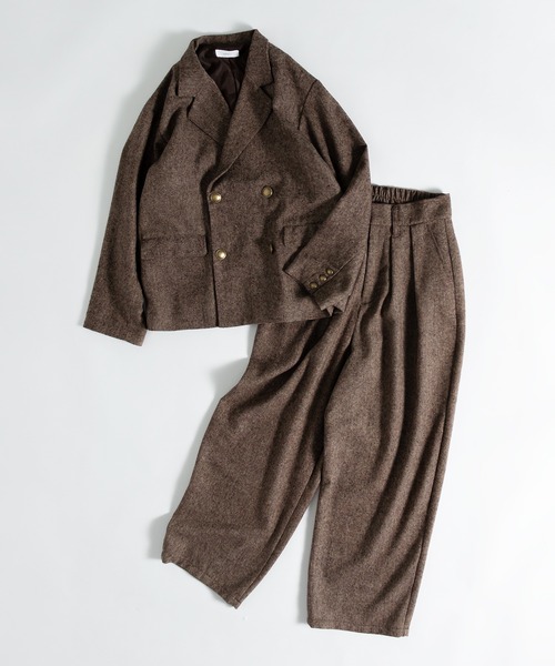 MUHET(ミュエータ)の「【セットアップ可能】ダブルブレザージャケット(テーラードジャケット・レディース・チャコールグレー/ブラウン/グリーン・SMALL/MEDIUM/X-LARGE)」の14枚目の写真