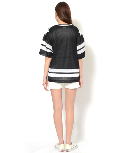 Champion(チャンピオン)の「【mini7月号掲載】X-girl × CHAMPION CHAMPION HOCKEY S/S SHIRT(Tシャツ/カットソー・レディース・ホワイト/ブラック/ネイビー・2/1)」の11枚目の写真