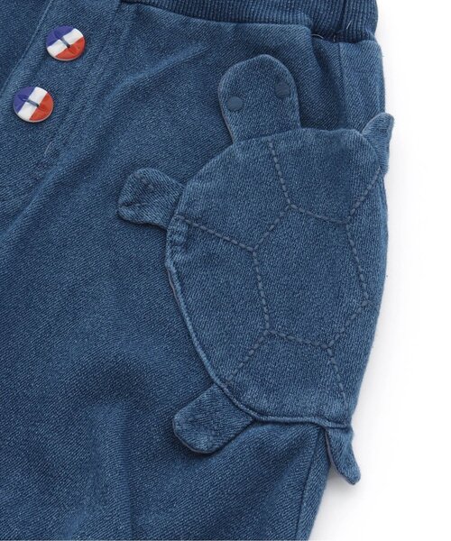 BIT'Z（ビッツ）の「うみがめポケットバルーンパンツ 5分丈（その他パンツ・キッズ・ブルー/サックスブルー・100/110/80/120/90/95）」の7枚目の写真