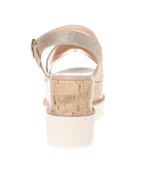 INGNI（イング）の「厚底ウェッジサンダル（サンダル・レディース・オフホワイト/ブラック/ゴールド・M/L）」の6枚目の写真