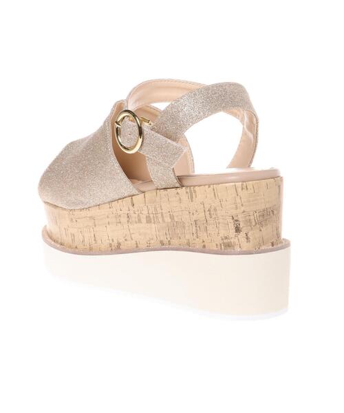 INGNI（イング）の「厚底ウェッジサンダル（サンダル・レディース・オフホワイト/ブラック/ゴールド・M/L）」の7枚目の写真