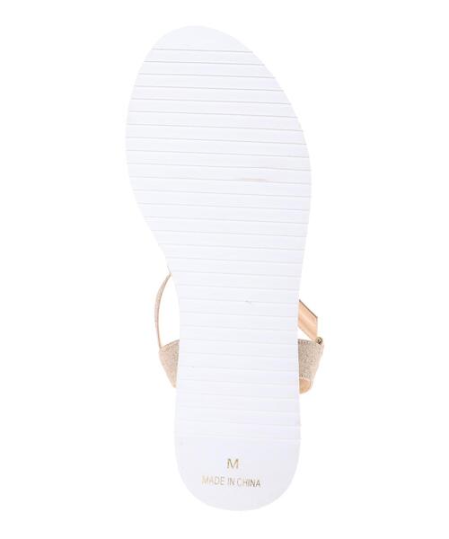 INGNI（イング）の「厚底ウェッジサンダル（サンダル・レディース・オフホワイト/ブラック/ゴールド・M/L）」の10枚目の写真