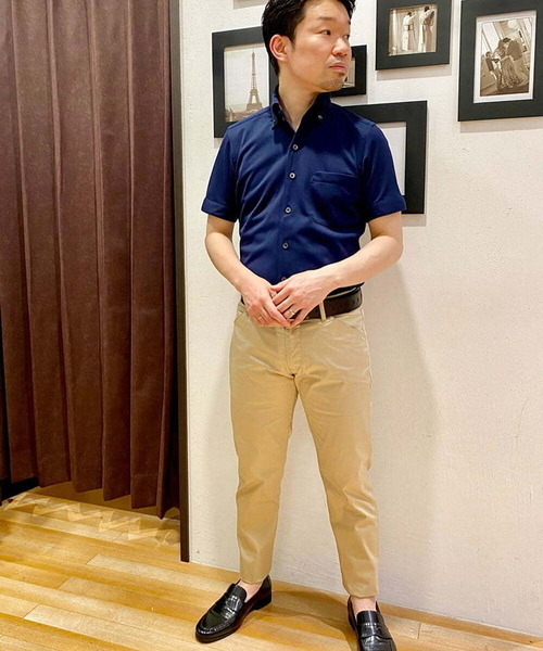 MICHEL KLEIN HOMME (ミッシェルクランオム)の「ベーシッククロップドパンツ(チノパンツ・メンズ・ブルー/ライトグレー/ベージュ・MEDIUM/LARGE/46/48)」の9枚目の写真