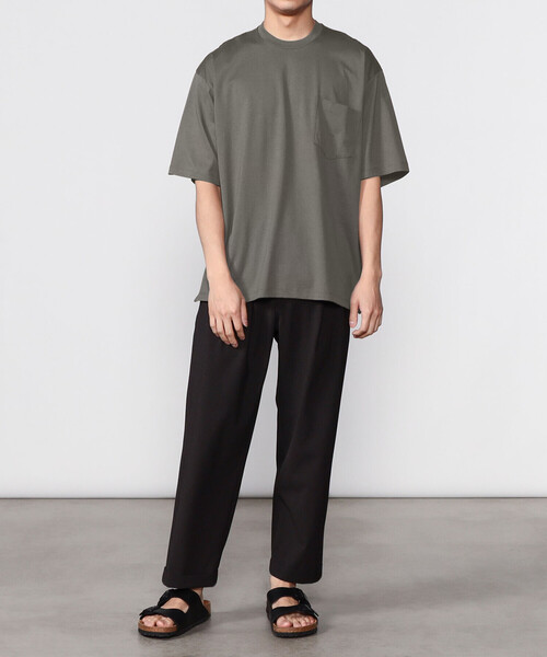 極美品【handvaerk】60/2 クルーネックポケットビッグTシャツ Bshop｜handvaerk | 60/2 クルーネックビッグポケットTシャツ