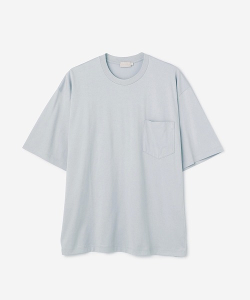 handvaerk（ハンドバーク）の「handvaerk | 60/2 クルーネックポケットTシャツ MEN（Tシャツ/カットソー・メンズ・ブラック/ライトブルー/ダークグリーン/グレー/ダークグレー/グレイッシュベージュ/ネイビー/ダークブラウン/ホワイト・LARGE/MEDIUM/SMALL）」の8枚目の写真
