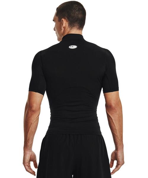 UNDER ARMOUR(アンダーアーマー)の「UAヒートギアアーマー コンプレッション ショートスリーブ モックネック シャツ(トレーニング/メンズ)(Tシャツ/カットソー・メンズ・ブルー/レッド/ダークネイビー/ダークグレー/ブラック/ホワイト・XL/S/XXL/M/L/3XL)」の7枚目の写真