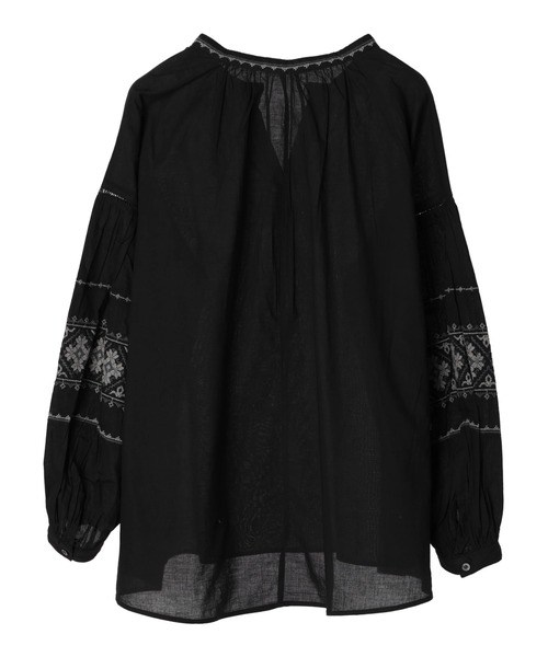 AMERICAN HOLIC(アメリカンホリック)の「インド綿袖刺繍ブラウス(シャツ/ブラウス・レディース・オフホワイト/ブラック・M/L)」の14枚目の写真