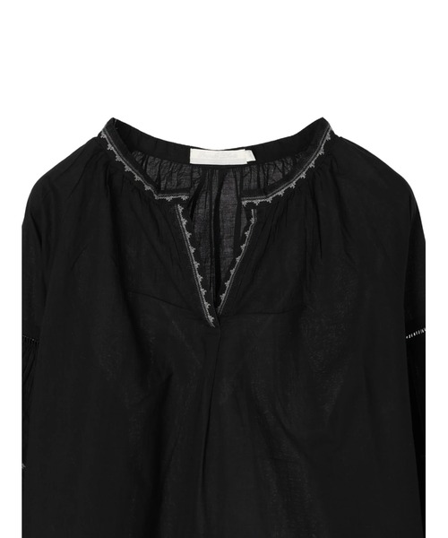 AMERICAN HOLIC(アメリカンホリック)の「インド綿袖刺繍ブラウス(シャツ/ブラウス・レディース・オフホワイト/ブラック・M/L)」の13枚目の写真