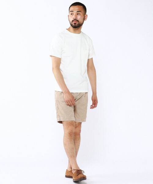 REMI RELIEF(レミレリーフ)の「REMI RELIEF × BEAMS PLUS / 別注 Pocket T-shirt(Tシャツ/カットソー・メンズ・ホワイト/ブラック/ネイビー/ブルー/オリーブ/ベージュ・MEDIUM/SMALL/LARGE/X-LARGE)」の12枚目の写真