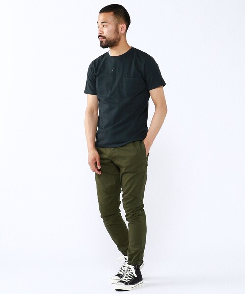 REMI RELIEF(レミレリーフ)の「REMI RELIEF × BEAMS PLUS / 別注 Pocket T-shirt(Tシャツ/カットソー・メンズ・ホワイト/ブラック/ネイビー/ブルー/オリーブ/ベージュ・MEDIUM/SMALL/LARGE/X-LARGE)」の13枚目の写真