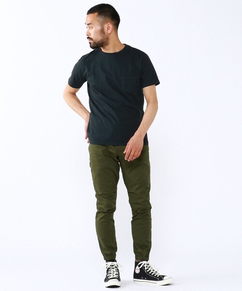 REMI RELIEF(レミレリーフ)の「REMI RELIEF × BEAMS PLUS / 別注 Pocket T-shirt(Tシャツ/カットソー・メンズ・ホワイト/ブラック/ネイビー/ブルー/オリーブ/ベージュ・MEDIUM/SMALL/LARGE/X-LARGE)」の14枚目の写真