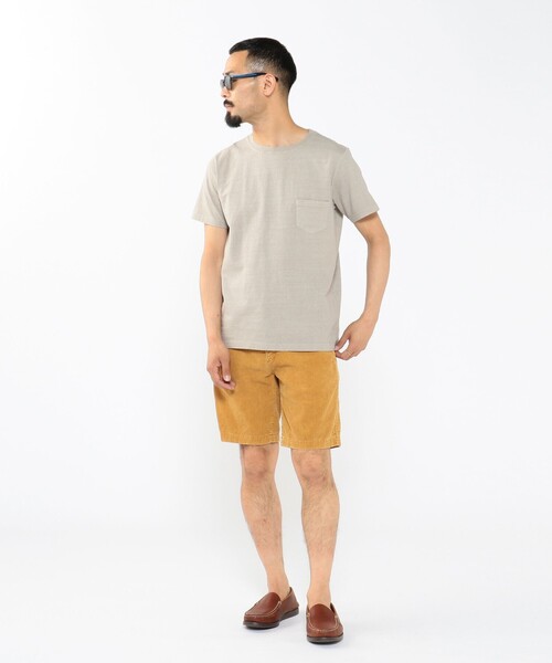 REMI RELIEF(レミレリーフ)の「REMI RELIEF × BEAMS PLUS / 別注 Pocket T-shirt(Tシャツ/カットソー・メンズ・ホワイト/ブラック/ネイビー/ブルー/オリーブ/ベージュ・MEDIUM/SMALL/LARGE/X-LARGE)」の16枚目の写真