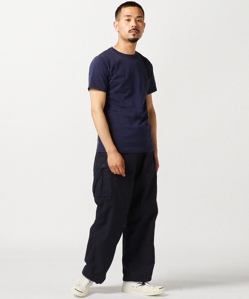 REMI RELIEF(レミレリーフ)の「REMI RELIEF × BEAMS PLUS / 別注 Pocket T-shirt(Tシャツ/カットソー・メンズ・ホワイト/ブラック/ネイビー/ブルー/オリーブ/ベージュ・MEDIUM/SMALL/LARGE/X-LARGE)」の19枚目の写真