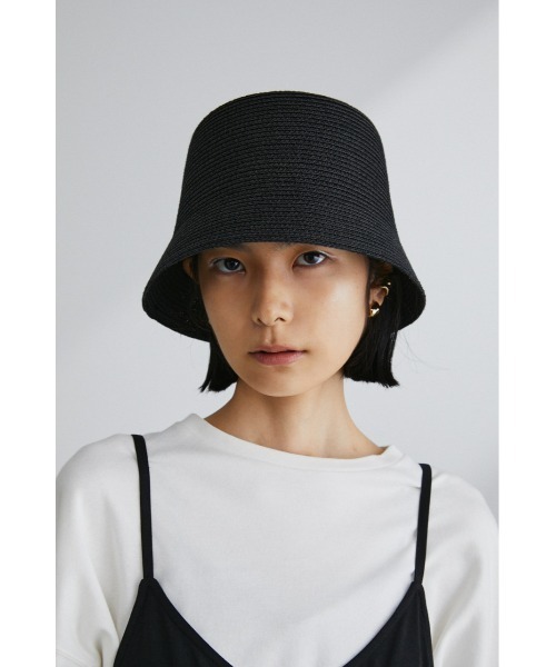 STYLEMIXER(スタイルミキサー)の「ペーパーバケットハット(ハット・レディース・ブラック/ベージュ・FREE)」の2枚目の写真
