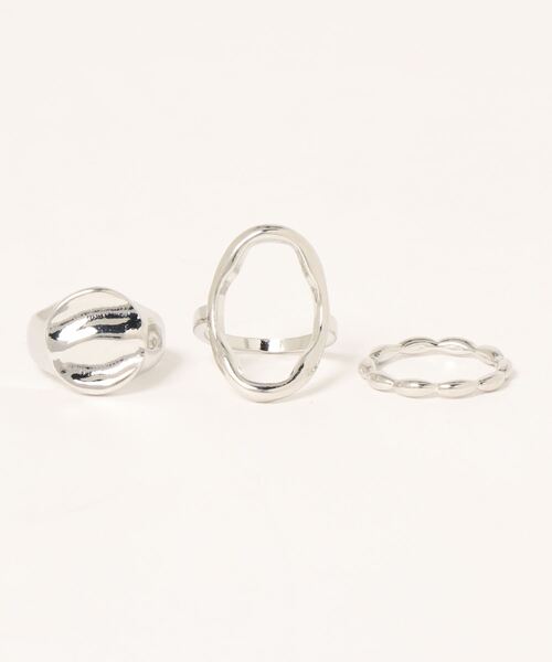 apres jour mignon(アプレジュールミニョン)の「【apres jour mignon×ARIAZ】デザイン3SETリング(リング・レディース・シルバー/ゴールド・ONESIZE)」の3枚目の写真