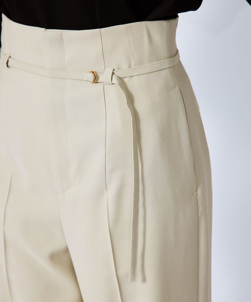 ROPE'(ロペ)の「レーヨンギャバハイウエストベルテットワイドパンツ(その他パンツ・レディース・ベージュ/ライトグリーン/ブルー系その他4・38/36)」の19枚目の写真