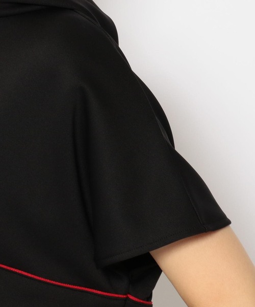 ESSENTIAL（エッセンシャル）の「【別注】ESSENTIAL/エッセンシャル/スーディングトップス（Tシャツ/カットソー・レディース・ブラック・FREE）」の6枚目の写真