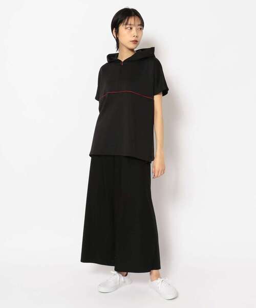 ESSENTIAL（エッセンシャル）の「【別注】ESSENTIAL/エッセンシャル/スーディングトップス（Tシャツ/カットソー・レディース・ブラック・FREE）」の10枚目の写真