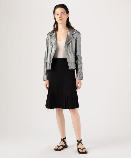 TOMORROWLAND （トゥモローランド）の「GOLDEN GOOSE DELUXE BRAND ライダースジャケット（ライダースジャケット・レディース・シルバー系その他・XS/XXS）」の2枚目の写真