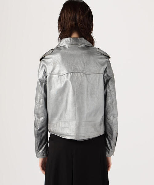 TOMORROWLAND （トゥモローランド）の「GOLDEN GOOSE DELUXE BRAND ライダースジャケット（ライダースジャケット・レディース・シルバー系その他・XS/XXS）」の5枚目の写真