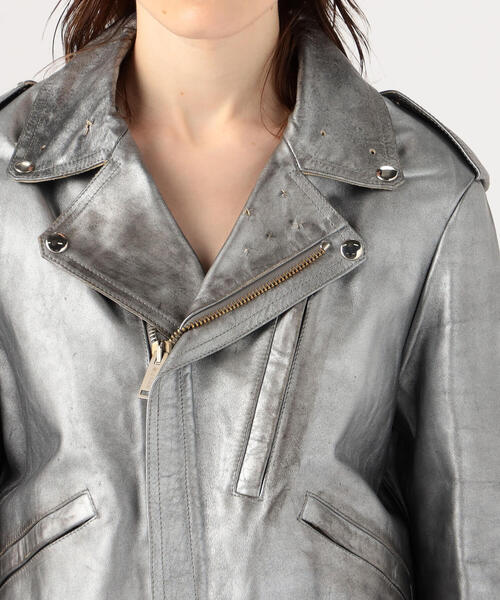 TOMORROWLAND （トゥモローランド）の「GOLDEN GOOSE DELUXE BRAND ライダースジャケット（ライダースジャケット・レディース・シルバー系その他・XS/XXS）」の7枚目の写真