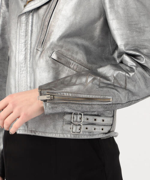 TOMORROWLAND （トゥモローランド）の「GOLDEN GOOSE DELUXE BRAND ライダースジャケット（ライダースジャケット・レディース・シルバー系その他・XS/XXS）」の10枚目の写真
