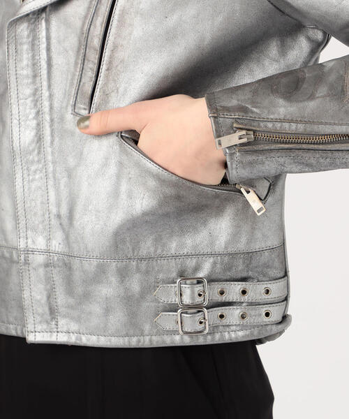 TOMORROWLAND （トゥモローランド）の「GOLDEN GOOSE DELUXE BRAND ライダースジャケット（ライダースジャケット・レディース・シルバー系その他・XS/XXS）」の11枚目の写真