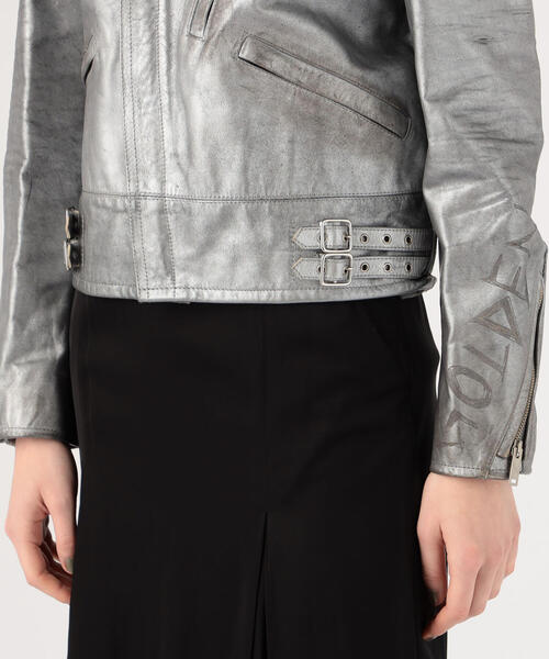TOMORROWLAND （トゥモローランド）の「GOLDEN GOOSE DELUXE BRAND ライダースジャケット（ライダースジャケット・レディース・シルバー系その他・XS/XXS）」の12枚目の写真