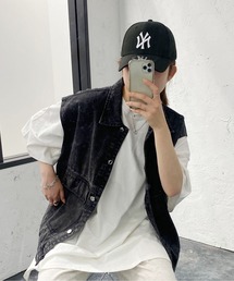 PairPair | ケミカルウォッシュジレ(ユニセックス)(ベスト)