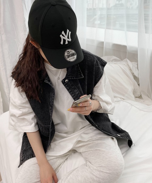 PairPair（ペアペア）の「ケミカルウォッシュジレ(ユニセックス)（ベスト・メンズ・ブラック/サックスブルー・フリー）」の3枚目の写真