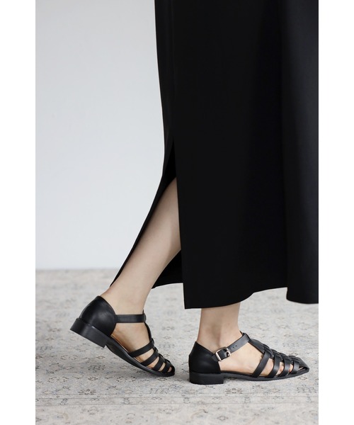 Bonjour Sagan（ボンジュールサガン）の「Vネックボタンジャンパースカート（ジャンパースカート・レディース・ブラック/ライトベージュ・FREE）」の19枚目の写真