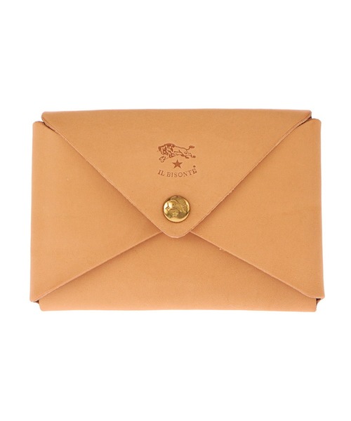 IL BISONTE(イルビゾンテ)の「IL BISONTE LEATHER card case イル ビゾンテ レザー 名刺入れ(名刺入れ・レディース・ブラウン/グリーン/グレー/ダークブラウン/ナチュラル/オレンジ/ダークブルー/ブラック/キャメル・FREE)」の5枚目の写真