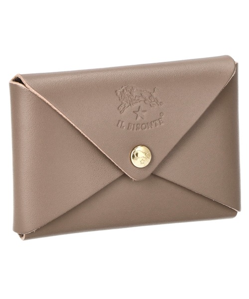 IL BISONTE(イルビゾンテ)の「IL BISONTE LEATHER card case イル ビゾンテ レザー 名刺入れ(名刺入れ・レディース・ブラウン/グリーン/グレー/ダークブラウン/ナチュラル/オレンジ/ダークブルー/ブラック/キャメル・FREE)」の1枚目の写真