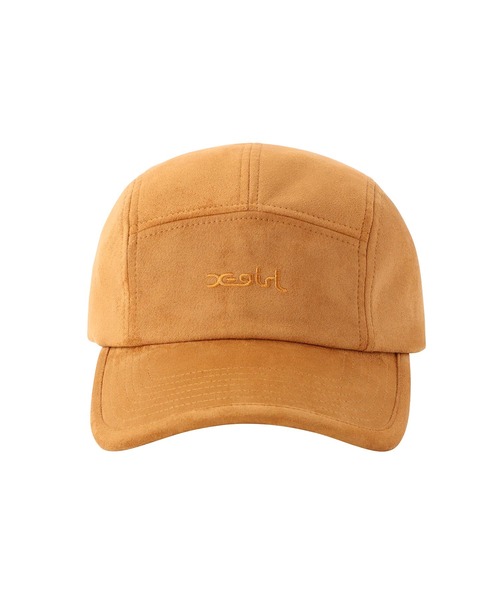 X-girl(エックスガール)の「FAUX SUEDE JET CAP/フェイクスエード ロゴ刺繍 ジェットキャップ(キャップ・レディース・ブラック/ベージュ/グリーン・ONE SIZE)」の9枚目の写真
