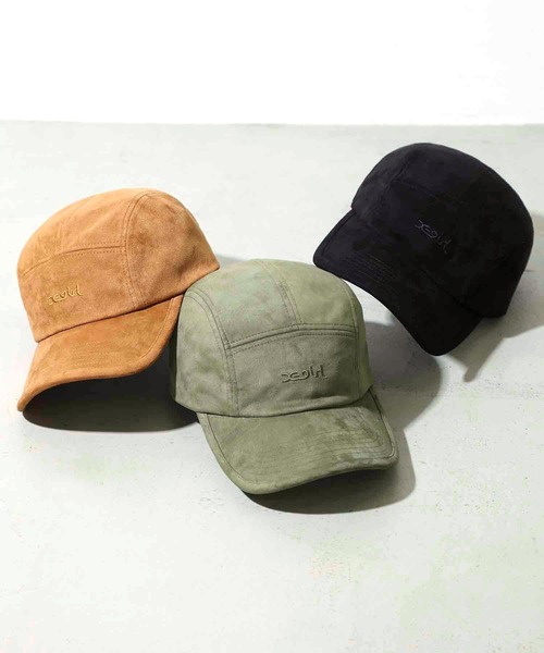 X-girl(エックスガール)の「FAUX SUEDE JET CAP/フェイクスエード ロゴ刺繍 ジェットキャップ(キャップ・レディース・ブラック/ベージュ/グリーン・ONE SIZE)」の21枚目の写真