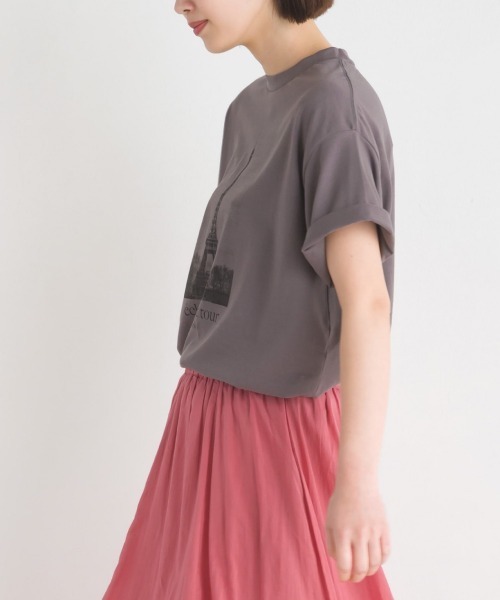 OMNES（オムネス）の「綿ベア天半袖プリントTシャツ（Tシャツ/カットソー・レディース・ベージュ/ホワイト系その他/ブルー系その他/ホワイト系その他2/ホワイト系その他3/チャコール・LARGE/MEDIUM）」の14枚目の写真