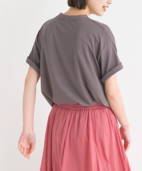 OMNES（オムネス）の「綿ベア天半袖プリントTシャツ（Tシャツ/カットソー・レディース・ベージュ/ホワイト系その他/ブルー系その他/ホワイト系その他2/ホワイト系その他3/チャコール・LARGE/MEDIUM）」の15枚目の写真