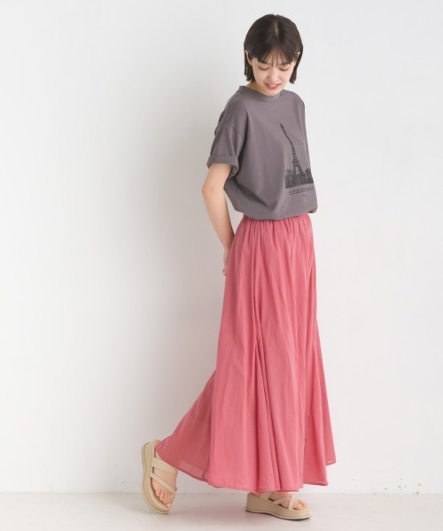 OMNES（オムネス）の「綿ベア天半袖プリントTシャツ（Tシャツ/カットソー・レディース・ベージュ/ホワイト系その他/ブルー系その他/ホワイト系その他2/ホワイト系その他3/チャコール・LARGE/MEDIUM）」の16枚目の写真