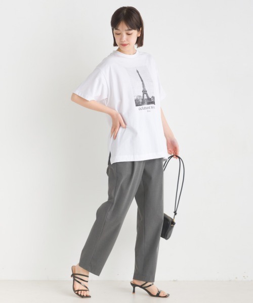 OMNES（オムネス）の「綿ベア天半袖プリントTシャツ（Tシャツ/カットソー・レディース・ベージュ/ホワイト系その他/ブルー系その他/ホワイト系その他2/ホワイト系その他3/チャコール・LARGE/MEDIUM）」の11枚目の写真