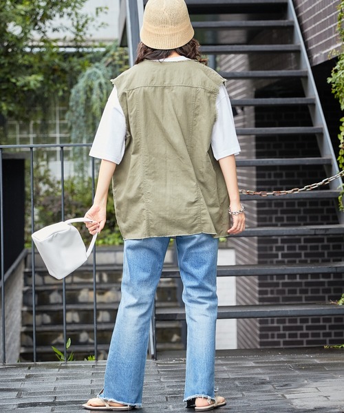 CIAOPANIC TYPY(チャオパニックティピー)の「USAコットンアソートロゴプリントTee(Tシャツ/カットソー・レディース・オレンジ/ピンク/サックスブルー/ブラック/ホワイト・ONE SIZE)」の15枚目の写真
