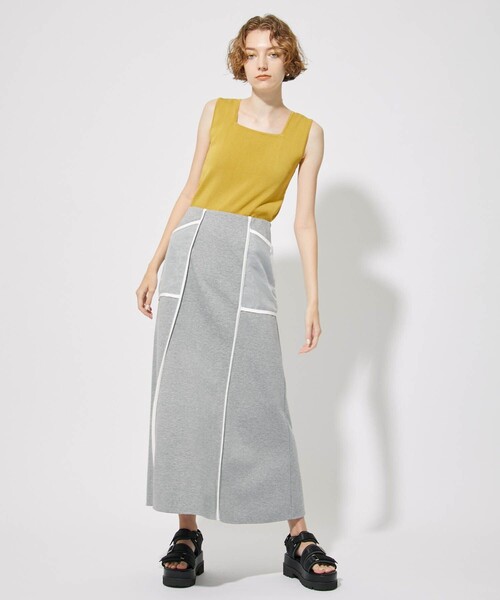 CITY TOKYO（シティトウキョウ）の「アーチカットニットトップス（ニット/セーター・レディース・ブラック/ブルー/マスタード・FREE）」の13枚目の写真